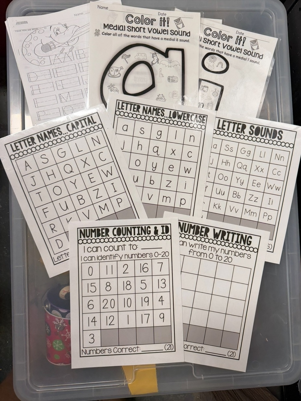 Learning resources- PreK/Kindergarten